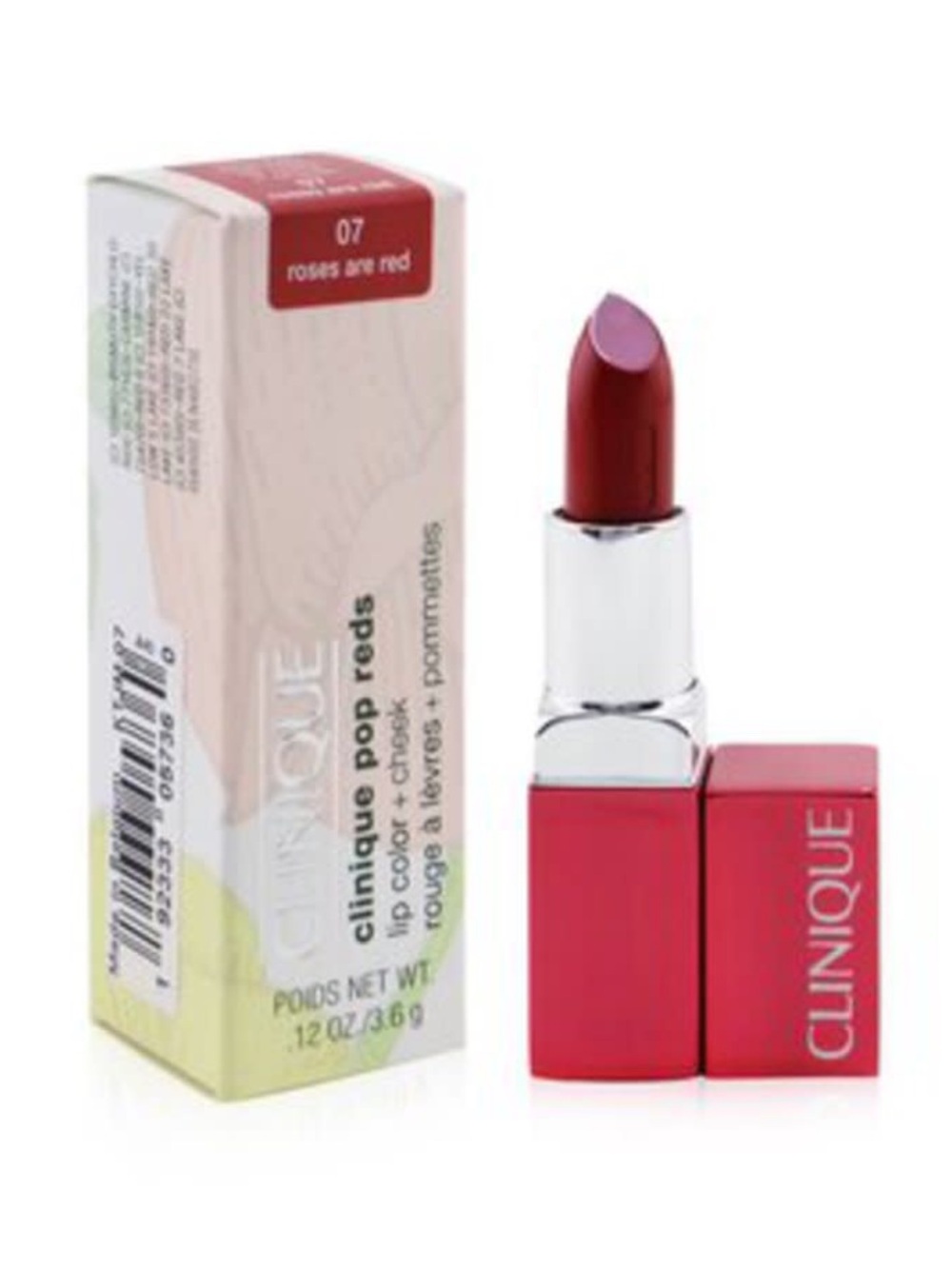 CLINIQUE
Ladies Pop Reds Lip Color + Cheek 0.12 oz # 07 Roses Are Red Makeup